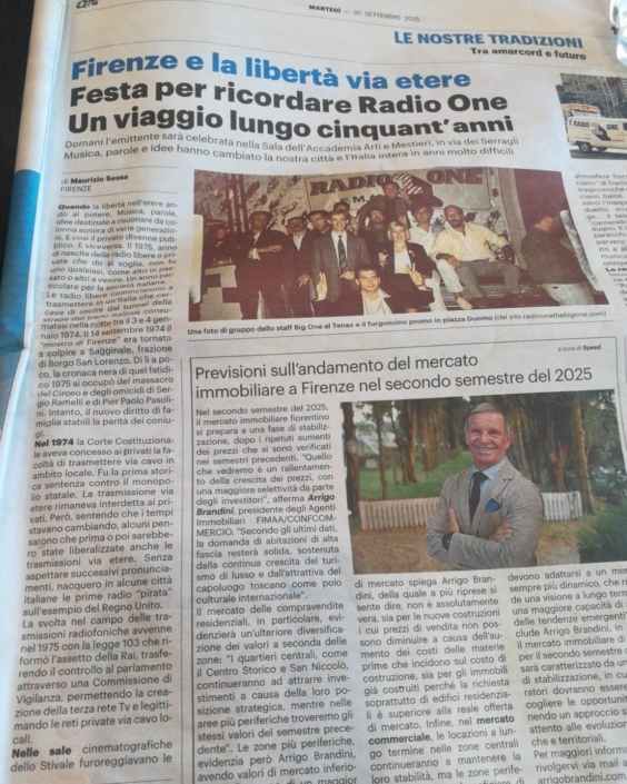 Firenze e la libertà via etere. Festa per ricordare Radio One. Un viaggio lungo cinquant’anni